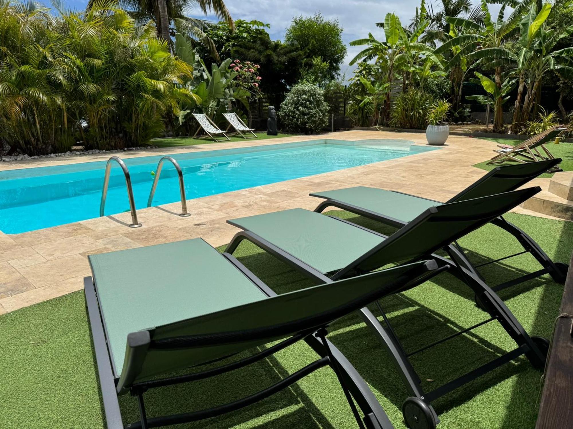 La Bananeraie Apt 35M2 Piscine Jardin Tropical Parking Prive Saint-Leu Extérieur photo
